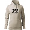 Shut up and squat - Mikina dámská Cape s kapucí - 2XL ( Ľadovo sivá ) Shut up and squat - Mikina dámská Cape s kapucí - 2XL ( Ľadovo sivá )