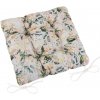 Bellatex Sedák EMA prošívaný - vanilková růže, 40 x40 cm Bellatex Sedák EMA prošívaný - vanilková růže, 40 x40 cm