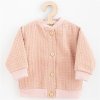 Dojčenský mušelínový kabátik New Baby Comfort clothes ružová 80 (9-12m) Dojčenský mušelínový kabátik New Baby Comfort clothes ružová 80 (9-12m)