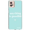 Picasee silikónový prehľadný Motorola Moto G32 Anything is possible Picasee silikónový prehľadný Motorola Moto G32 Anything is possible