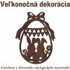 Veľkonočné vajíčko na zavesenie 22 Tmavá Veľkonočné vajíčko na zavesenie 22 Tmavá