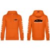 Pánská mikina s kapucí s motivem KTM RACING, oranžová L Pánská mikina s kapucí s motivem KTM RACING, oranžová L
