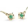 Cutie Jewellery Roztomilé detské náušnice zo žltého zlata C2212-10-X-1 zelená Cutie Jewellery Roztomilé detské náušnice zo žltého zlata C2212-10-X-1 zelená