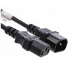 Predlžovací napájací kábel Lanberg IEC 320 C13 -> C14 3m VDE čierny Predlžovací napájací kábel Lanberg IEC 320 C13 -> C14 3m VDE čierny