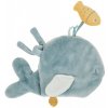 Nattou knižka plyšová veľryba Sally s aktivitami 14 cm Romeo Jules & Sally 950275