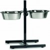 Beeztees Stojan na misky čierny vrátane nerezových misiek 2x1630ml Beeztees Stojan na misky čierny vrátane nerezových misiek 2x1630ml