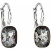 Strieborné náušnice visiace s kryštálmi Swarovski čierny obdĺžnik 31278.5 Silver Night Strieborné náušnice visiace s kryštálmi Swarovski čierny obdĺžnik 31278.5 Silver Night