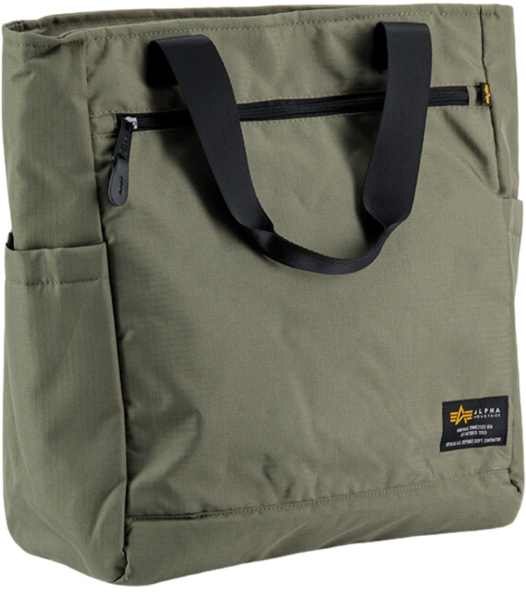 Alpha Industries taška a ruksak v 1 Backpack Tote Bag sage green zelená
