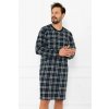 Andreas pánska nočná košeľa tmavomodré káro