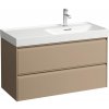 Laufen Meda skrinka 98.4x44.8x51.5 cm závesná kúpeľňová skrinka pod umývadlo kapučíno H4217420114651 Laufen Meda skrinka 98.4x44.8x51.5 cm závesná kúpeľňová skrinka pod umývadlo kapučíno H4217420114651