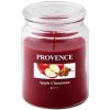 Vonná sviečka v skle PROVENCE 95 hodín jablko a škorica Vonná sviečka v skle PROVENCE 95 hodín jablko a škorica