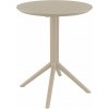 Design-Shop Skladací stôl Sky round - taupe Design-Shop Skladací stôl Sky round - taupe