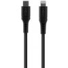 Fixed FIXDLS-CL12-BK Liquid silicone USB-C / Lightning, 1,2m, černý