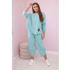 Fashionweek talianska pohodlná tepláková súprava K6171G mentol