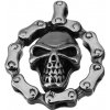 Prívesok z chirurgickej ocele - Skull Biker Chain Prívesok z chirurgickej ocele - Skull Biker Chain