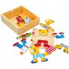 Bino Puzzlev krabičce šatní skříň medvídek Bino Puzzlev krabičce šatní skříň medvídek