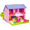 Wader Play House Dvojposchodový domček pre bábiky s nábytkom - pink