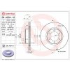BREMBO Brzdový kotúč 09.A204.11 BREMBO Brzdový kotúč 09.A204.11