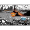Fototapeta - FT6299 - Koláž mestá comix Vinylová fototap. - 254cm x 184cm Fototapeta - FT6299 - Koláž mestá comix Vinylová fototap. - 254cm x 184cm