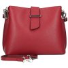 Kožená kabelka na rameno 599 červená Kožená kabelka na rameno 599 červená