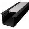 Hliníkový profil pre LED pásy zapustený LINEA, 20,4x30mm - Čierna Typ krytky: Bez krytky Hliníkový profil pre LED pásy zapustený LINEA, 20,4x30mm - Čierna Typ krytky: Bez krytky