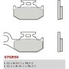 Zadné brzdové doštičky / obloženie Brembo Can-Am 650 TRAXTER MAX LEFT/REAR 2003 - 2005 směs SD Zadné brzdové doštičky / obloženie Brembo Can-Am 650 TRAXTER MAX LEFT/REAR 2003 - 2005 směs SD