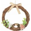 Veniec s hniezdom a hnedou mašľou 20 cm Veniec s hniezdom a hnedou mašľou 20 cm