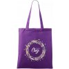 Let's play chess kruh - Taška bavlnená - 42 x 38 cm ( Fialová ) Let's play chess kruh - Taška bavlnená - 42 x 38 cm ( Fialová )