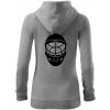 Florbal maska - Mikina dámska trendy zipper s kapucňou - XL ( Tmavosivý melír ) Florbal maska - Mikina dámska trendy zipper s kapucňou - XL ( Tmavosivý melír )