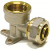 PipeTec Mosadzná nástenná spojka uhlová 20x2 / 1/2 PipeTec Mosadzná nástenná spojka uhlová 20x2 / 1/2