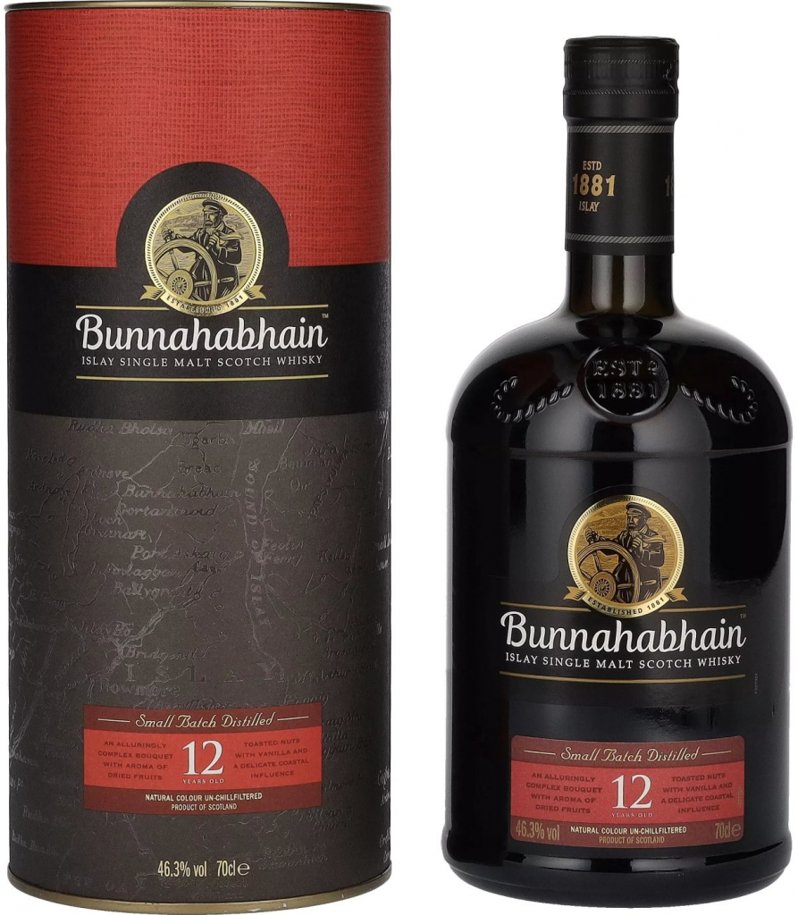 Bunnahabhain Islay Single Malt Scotch Whisky 12y 46,3% 0,7 l (tuba)