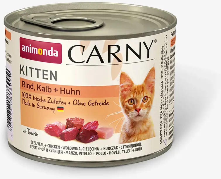 Animonda Carny Kitten hovädzie teľacie & kurča 200 g