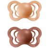 BIBS Couture ortodontické cumlíky zo silikónu 2ks - veľkosť 1 (Peach / Woodchuck) BIBS Couture ortodontické cumlíky zo silikónu 2ks - veľkosť 1 (Peach / Woodchuck)