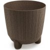 PROSPERPLAST Kvetináč RYFO N ECO WOOD kávový 16,8cm PROSPERPLAST Kvetináč RYFO N ECO WOOD kávový 16,8cm