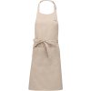 Kariban Zástěra Sommelier K890 s laclem COT-20K890w3499 Angora