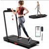 Elektrický bežecký pás skladací naplocho 12 km/h odpruženie Bluetooth 120 kg Elektrický bežecký pás skladací naplocho 12 km/h odpruženie Bluetooth 120 kg