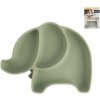 ORION Tanier 23 x 18 cm detský delený slon silikón zelený ORION Tanier 23 x 18 cm detský delený slon silikón zelený