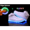 LED topánky - Sneakers biele LED topánky - Sneakers biele