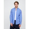 GAP Košeľa zo zmesi ľanu Collar Shirt Modrá L GAP Košeľa zo zmesi ľanu Collar Shirt Modrá L