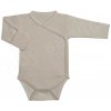 Baby Service Rastúce body zavinovacie Vlnky smotanová Česká výroba Babyservice