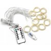 eCa Vianočný svetelný záves 200 LED, USB, diaľkové ovládanie, 3 x 2 m studený biely eCa Vianočný svetelný záves 200 LED, USB, diaľkové ovládanie, 3 x 2 m studený biely