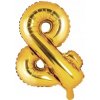 PartyDeco Fóliový balón Mini Číslo 8 zlatý 35cm PartyDeco Fóliový balón Mini Číslo 8 zlatý 35cm