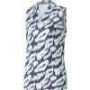 Dámske golfové tričko Puma Mattr Animal Sleeveless M Biela Dámske golfové tričko Puma Mattr Animal Sleeveless M Biela