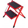 Schůdky VENBOS ocelové MINI 2031 1x2 - červená Schůdky VENBOS ocelové MINI 2031 1x2 - červená