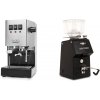 Gaggia Classic E24 BC, stainless steel + Ascaso H64, black Gaggia Classic E24 BC, stainless steel + Ascaso H64, black