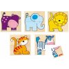 Goki Pexeso a puzzle karemo zvieratká, 20 dielikov Goki Pexeso a puzzle karemo zvieratká, 20 dielikov
