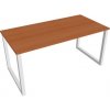 Pracovný stôl UNI O, 160x75,5x80 cm, čerešňa/biela Pracovný stôl UNI O, 160x75,5x80 cm, čerešňa/biela