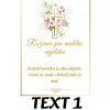Ruženec s menom Ružovo zlatý + Darčekové balenie Text na kartičke: Text 1 Ruženec s menom Ružovo zlatý + Darčekové balenie Text na kartičke: Text 1