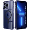 Techsuit - Shockproof Clear Silicone MagSafe kryt na iPhone 13 Pro Max - dymovo čierny Techsuit - Shockproof Clear Silicone MagSafe kryt na iPhone 13 Pro Max - dymovo čierny