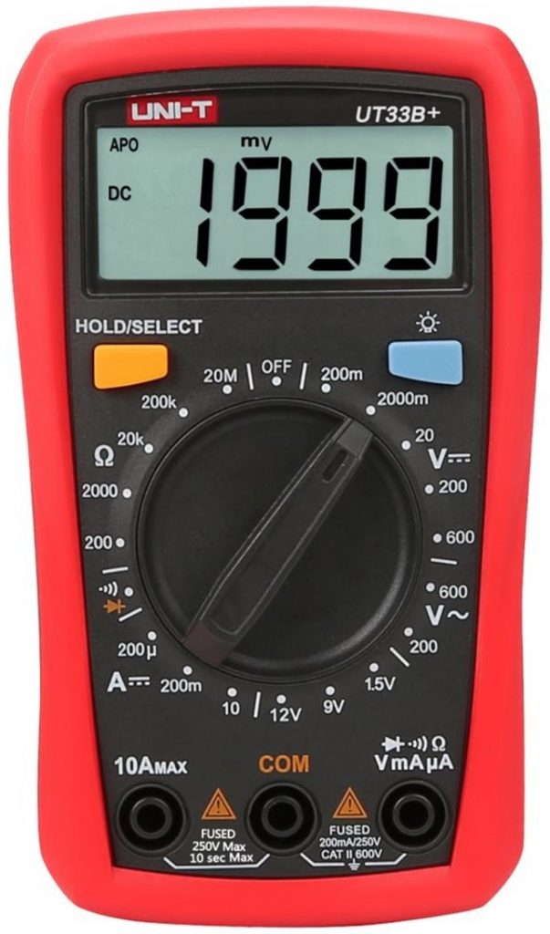 UNI-T detektor, multimeter, merací prístroj UT33B+ MIE0326